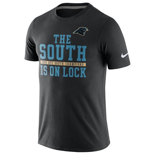 NFL Carolina Panthers Nike 2015 NFC South Division Champions T-Shirt - Black